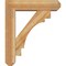Ekena Millwork Merced Craftsman Rough Sawn Bracket w/ Offset Brace, Western Red Cedar, 6"W x 22"D x 26"H BKT0604X22X26MRC04RWR - alternate 3